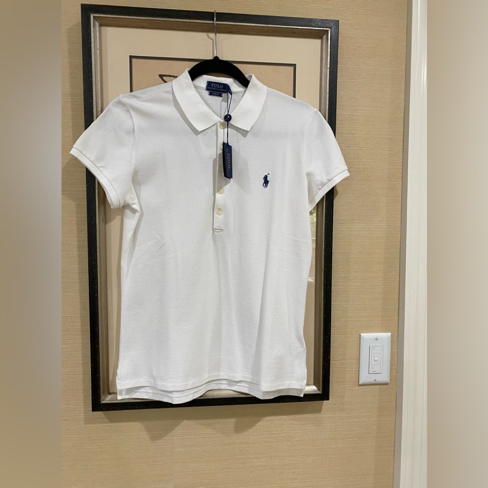 POLO Ralph Lauren (slim fit) short sleeve polo shirt  — Women’s